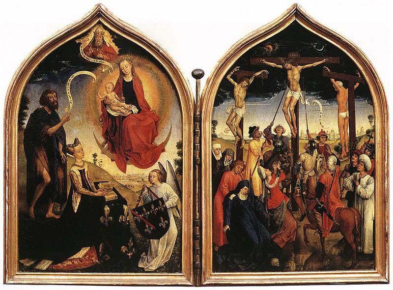 Rogier van der Weyden Diptic de Jeanne de France Spain oil painting art